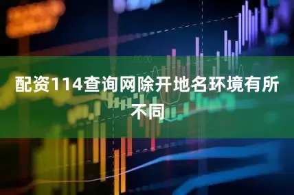 配资114查询网除开地名环境有所不同