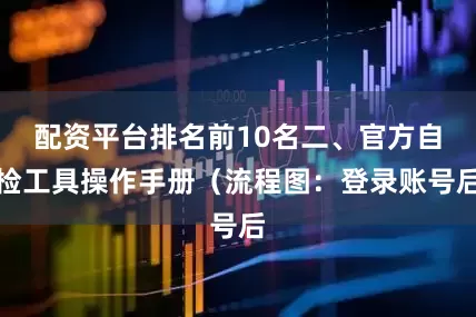配资平台排名前10名二、官方自检工具操作手册（流程图：登录账号后