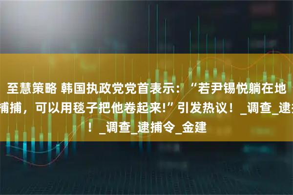 至慧策略 韩国执政党党首表示：“若尹锡悦躺在地上拒绝逮捕捕，可以用毯子把他卷起来!”引发热议！_调查_逮捕令_金建